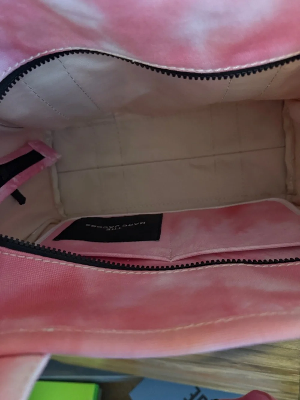 Marc Jacobs Pink Tie-Dye Canvas Medium Tote Bag - Picture 6 of 11